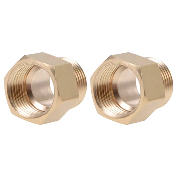 

uxcell Brass Threaded Pipe Fitting G3/8 Male x G3/8 Female Hex Bushing Adapter 20mm Length 2pcs