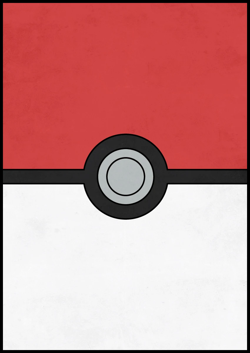 Красный и синий Покемон карманные монстры мультфильм Винтаж ретро крафт