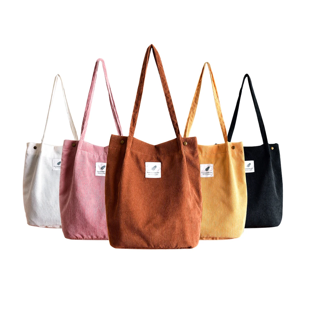 Женская Вельветовая Холщовая Сумка через плечо женская сумка из эко-ткани