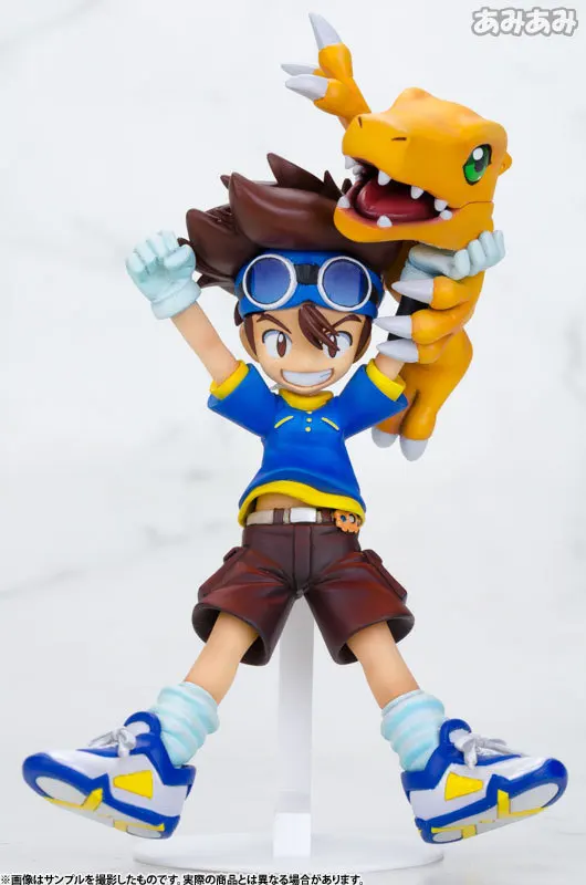 Экшн фигурка Digimon Adventure YAGAMI TAICHI Agumon ПВХ 11 см Военная кукла игрушки подарок