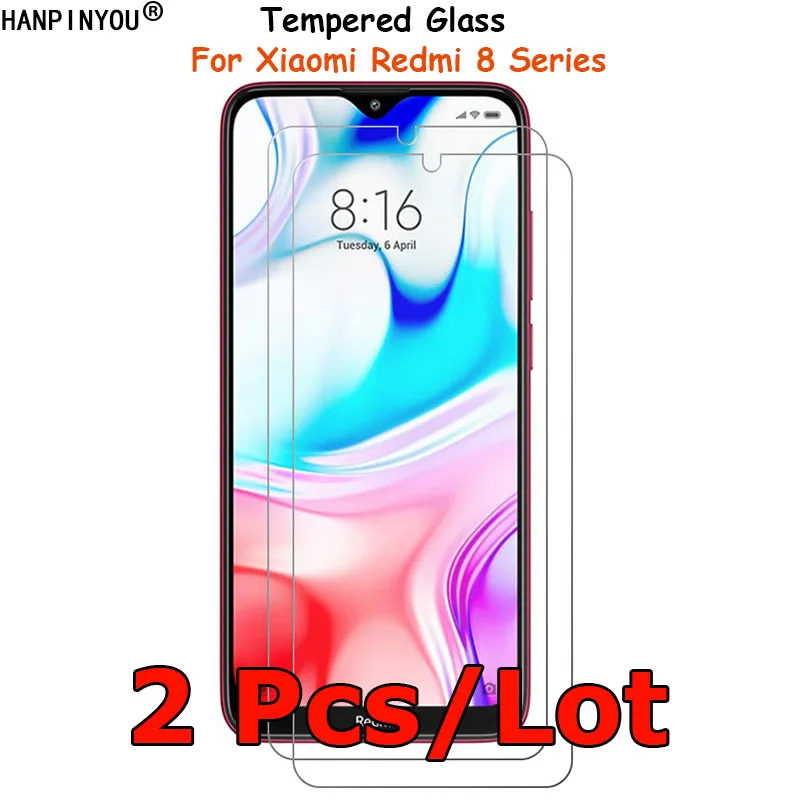 2 шт./лот для Xiaomi Redmi 8 8A Dual Pro защита экрана из закаленного стекла Взрывозащищенная