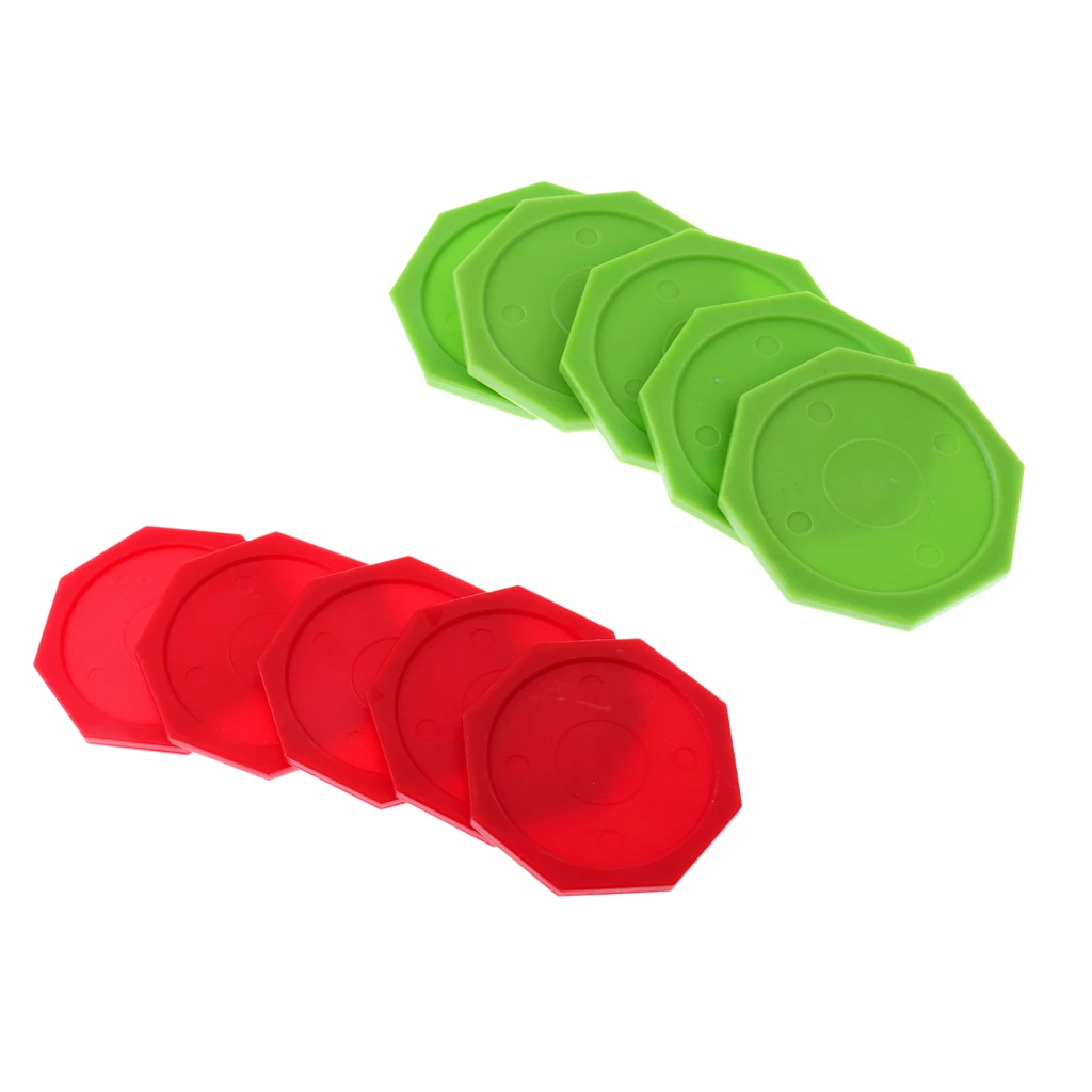 5 Pieces Air Hockey Octagon Pucks For Full Size Air Hockey Tables