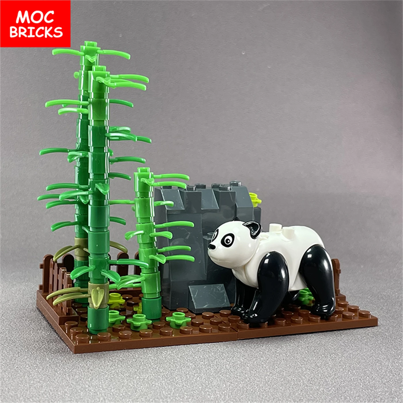 Giant panda – kit from LEGO® bricks – The Brickworms