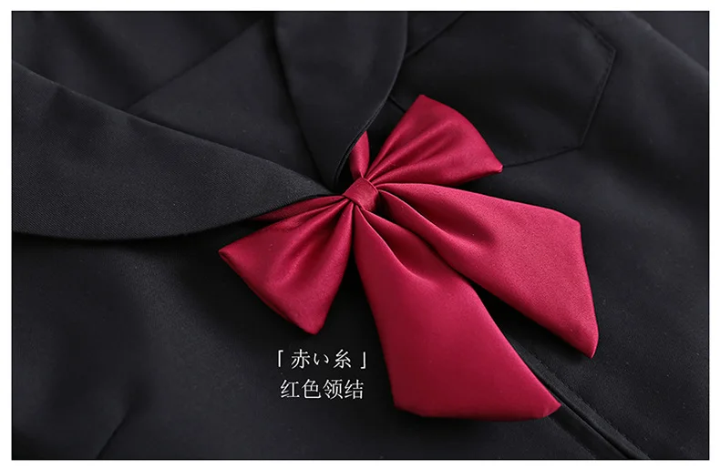 Black School Dresses Jk Uniforms Sailor Suit Anime Japanese School Uniform For Girls High School Students Pleated Skirt With Bow