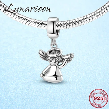 

Top quality 925 Sterling Silver Lovely angel baby pendants for Jewelry Making fits Original Pandora Charm Bracelets DIY Gifts
