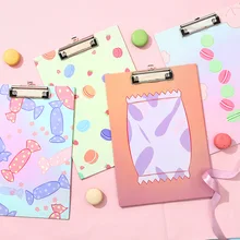 А4 Kawaii органайзер для документов, креативный милый динозавр, зажим для доски, студенческий зажим для бумаги, офисные канцелярские товары, большая папка для доски