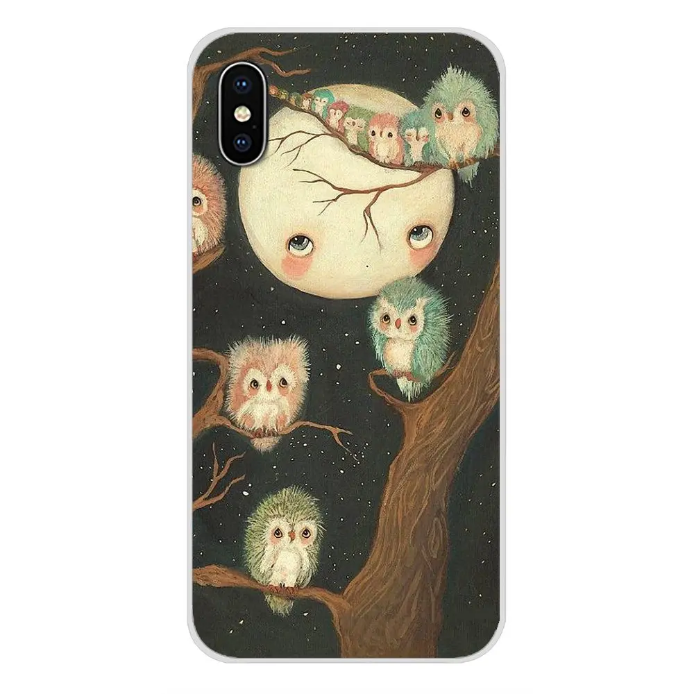 Для LG G3 G4 мини G5 G6 G7 Q6 Q7 Q8 Q9 V10 V20 V30 X Мощность 2 3 K10 K4 K8 аксессуары телефон оболочки чехлы с рисунком совы