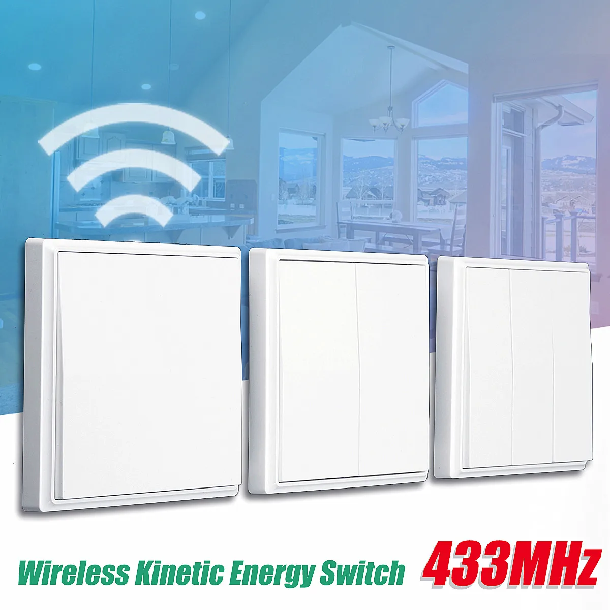 

433MHz 1/2/3-Key Stairway Remote Control Switch Protocol Wireless Energy Switch Corridor Room Home Remote Lighting Remote Switch