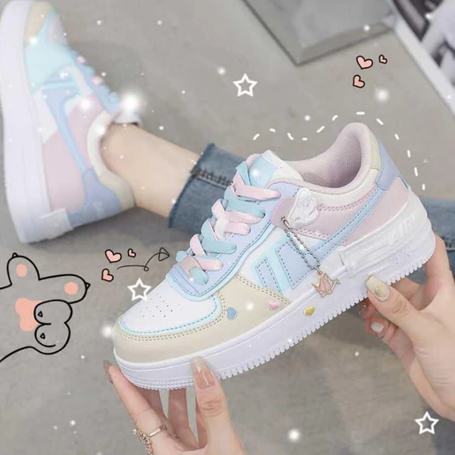 Women Sneakers Casual Shoes Cute Girl Shoes Female Shoes Comfortable Platform Flats Ladies Vulcanize Shoes -