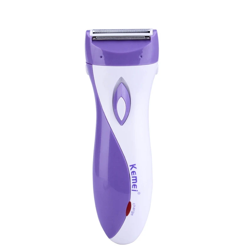 Фиолетовый Women Shaver Hair Removal Epilator Shaving Machine Washable Body Bikini Trimmer Female Razor Leg Underarms Depilatory - Цвет: Фиолетовый