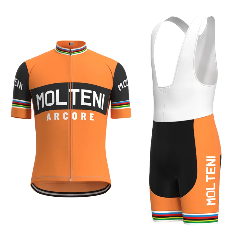 Мужская футболка с коротким рукавом MOLTENI Team летний комплект из джерси в стиле