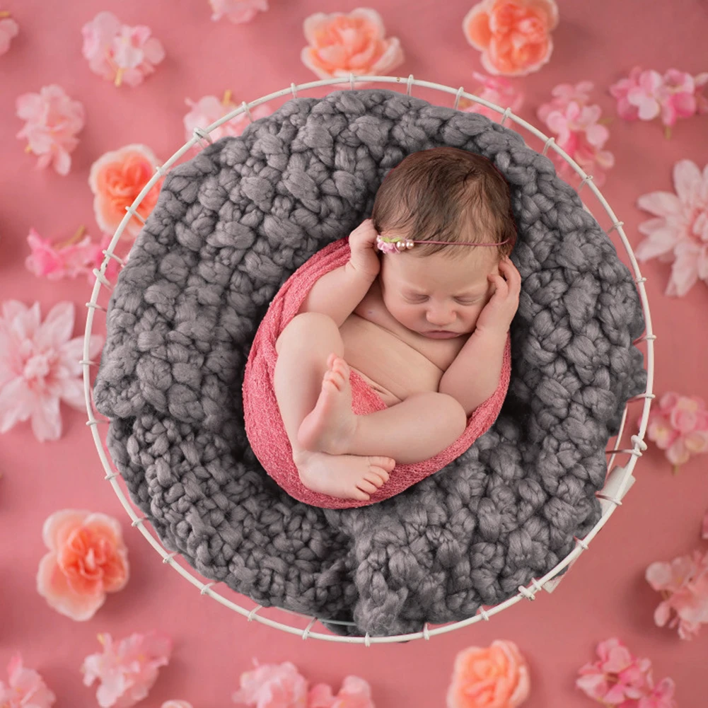Accesorios de fotografía recién nacido,manta para bebé,tel 