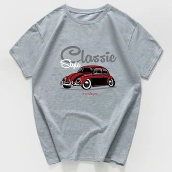 

Classic Style Car Fans Tshirt Letters Printed Cotton O-Neck T-shirt Men Funny Streetwear Short Sleeve T Shirts Men Tops Tee