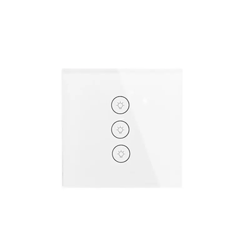 

Eu Wifi Smart Wall Switch Press Glass Panel Mobile Tuya& Smart Life App Remote Control Work With Amazon Alexa Google Home Eu Plu