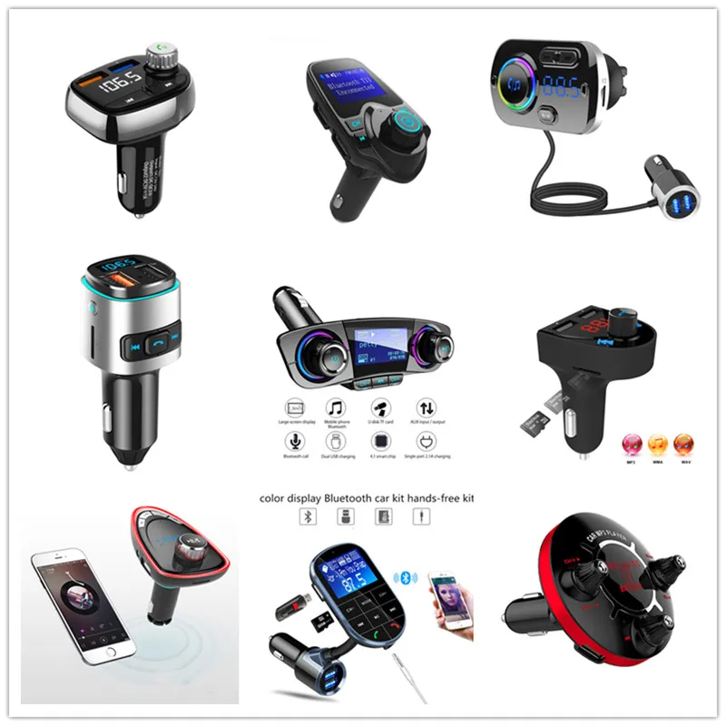 Авто аудио mp3-плеер трансмисор fm-передатчик Bluetooth автомобильный комплект радиомодулятор трансмиссор передатчик AUX зарядное устройство