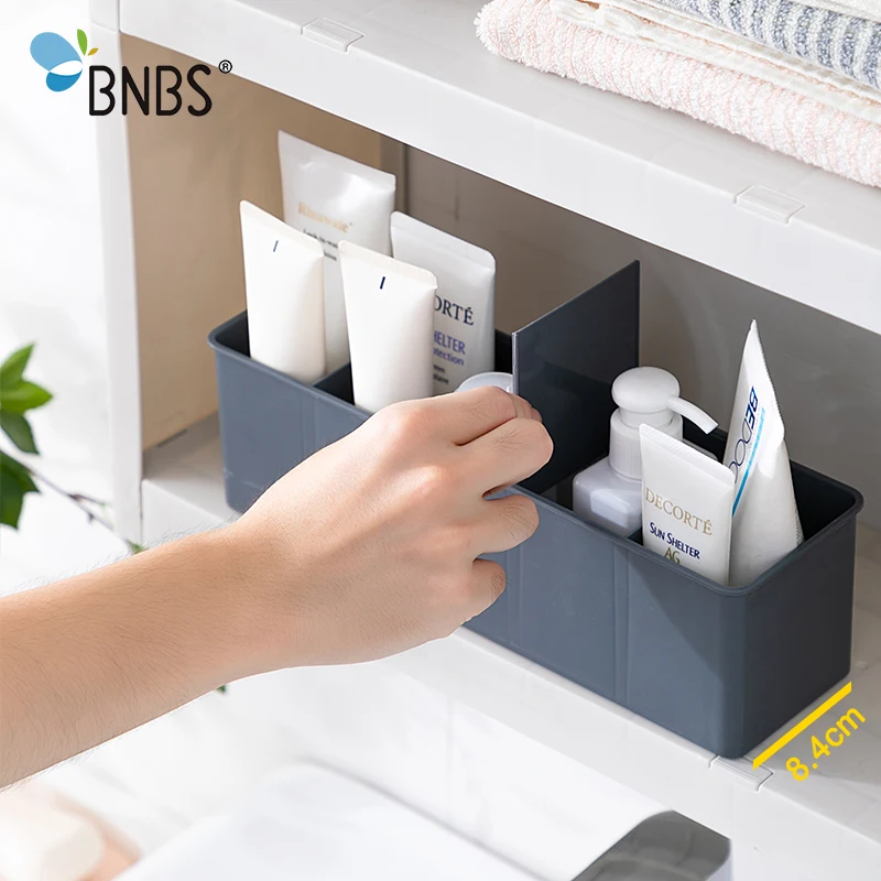 BNBS органайзер для косметики для ванной комнаты, пластиковая коробка для хранения ювелирных изделий в шкафу, косметический Органайзер для ванной комнаты, настольные коробки