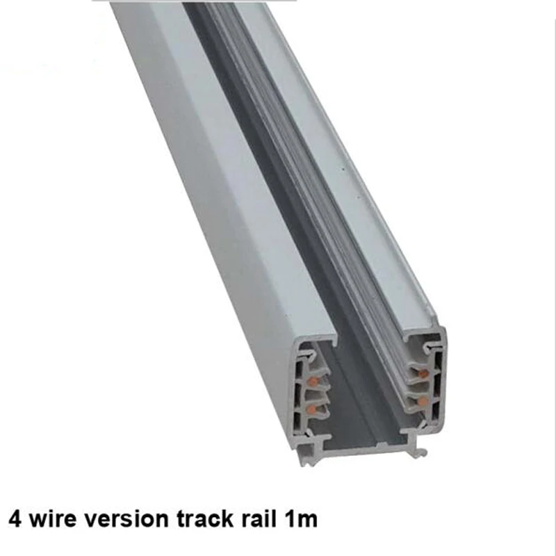 

20pc Track Rail 3 Phase Circuit 4 Wire LED Track Light Rail Lighting Track System Universal Rails Track Lamp Rail 1m