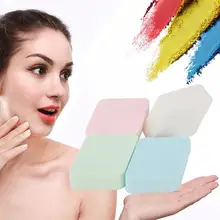 Косметическая пуховка 4 шт. в форме ромба Косметическая основа пудра пуховка сухой и влажный спонж губка