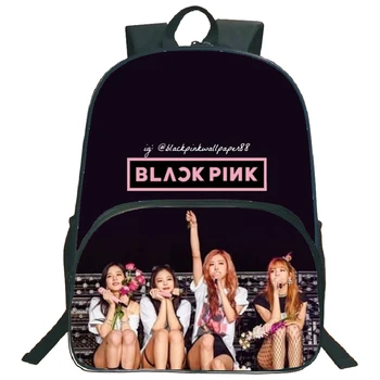 

Blackpink Backpack Girls Students School Shoulder Bags Jennie Lisa Rose Jisoo Mochila Teenagers Daily Book Bags