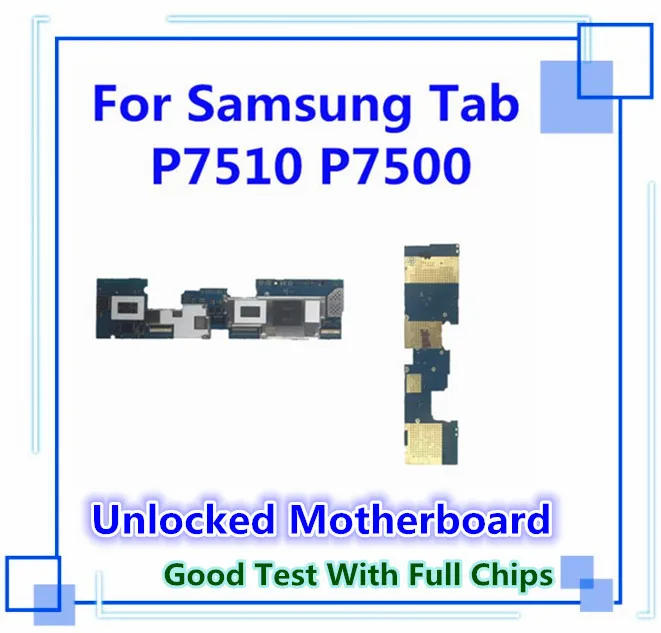 Плата Galaxy Tab разблокирована для samsung Galaxy Tab P7510 P7500 материнская плата 16 Гб с чипами материнская плата P7510 P7500 Android карта