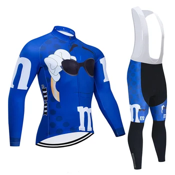 

Spring Mens Cycling Jersey Riding Set Set Bicycle Clothes Bike Clothing Ropa Ciclismo MTB Uniform Long Maillot Culotte Quick-Dry