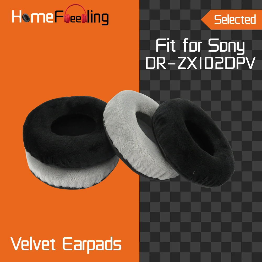 Homefeeling Earpads for Sony DR ZX102DPV Headphones Earpad Cushions Covers Velvet Ear Pad Replacement