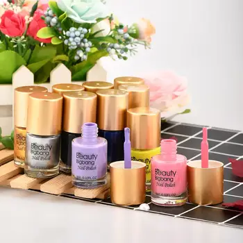 

BeautyBigBang 9ml Stamping Nail Polishes Printing Varnish Lacquer For Nail Art Stamping Plate Brown Black Color Gel Nail Polish