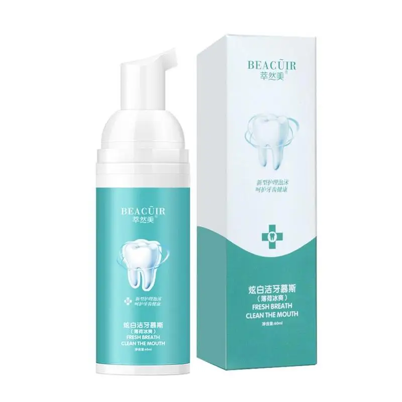 60 мл мусс для отбеливания зубов яркое средство чистки удаление зубных пятен