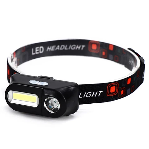 Headlamp Flashlight With Usb Charging XPE+COB Head Light Torch Headlamp For Camping Headlight Outdoor Lighting TXTB1