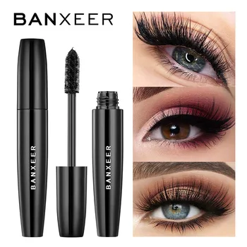 

BANXEER Fluffy Volume Mascara Makeup 4D Silk Fiber Lash Mascara Waterproof Rimel 3d Mascara Extension Thick Long Curling Eyelash