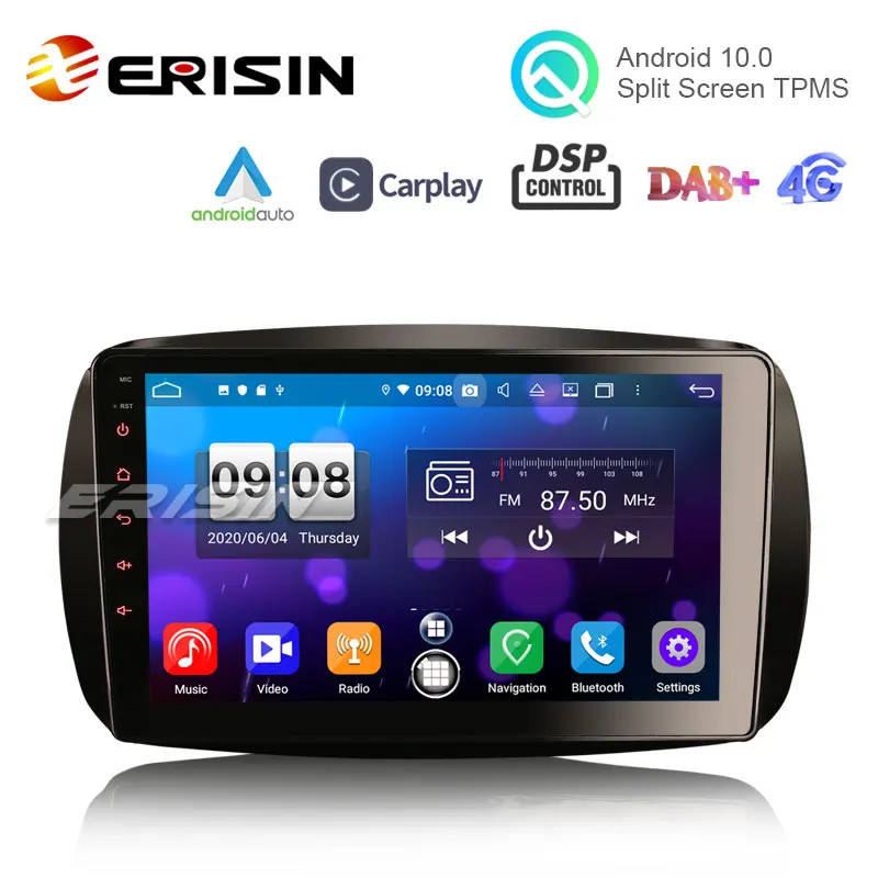 Автомобильная Мультимедийная система erisar ES8799S 9 дюймов Android 10 0 CarPlay и