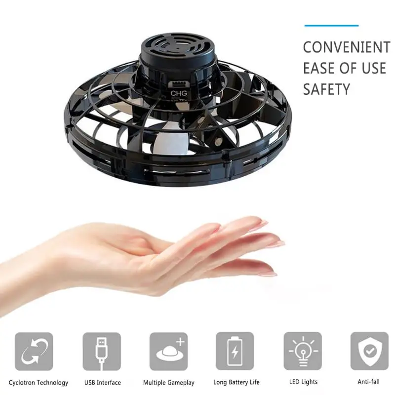 

2020 Flying UFO Helicopter Magic Hand RC Helicopter RC Quadcopter Fingertip Upgrade Flight Gyro Flyin RC Toys for Birthday Gift