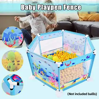 

6 Sided Baby Playpen Playing House Kids Toddler Room Playpen Pool Balls Baby For 0-6 years Ball Pool Baby Fence Kids Tent Baby