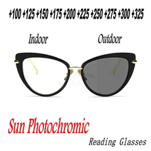 MINCL/ модный тренд Ретро женские очки «кошачий глаз» полная оправа солнцезащитные фотохромные женские очки для чтения с коробкой FML