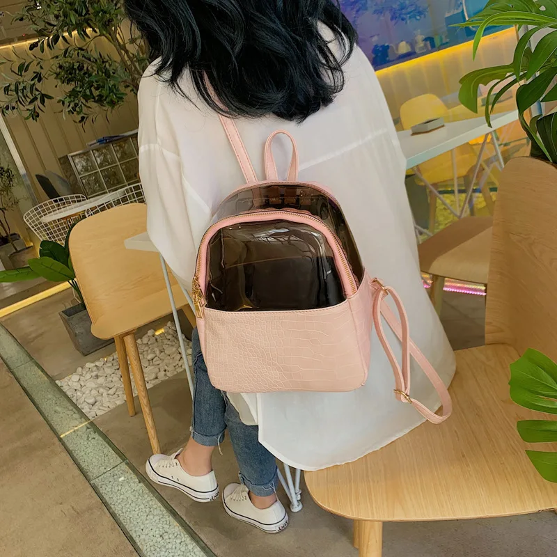 

Clear Women Backpacks Itabags Harajuku Backpack Waterproof Lovely Transparent Bag