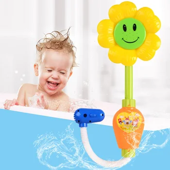 

Cute Funny Sunflower Baby Kids Bath Shower Swimming Water Toys Spray Bathing Tub Fountain Play Game Toy Gifts Bathtime Shower