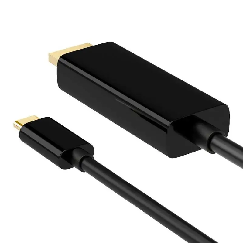 1,8 m USB 3,1 type-C к HDMI кабель 1080P HD дисплей адаптер для проектора Луженая Медь OD4.0MM 24AWG для Macbook hp компьютера