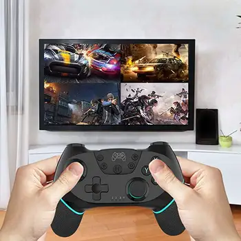 

Wireless-Bluetooth Gamepad Game Joystick Controller with 6-Axis Handle