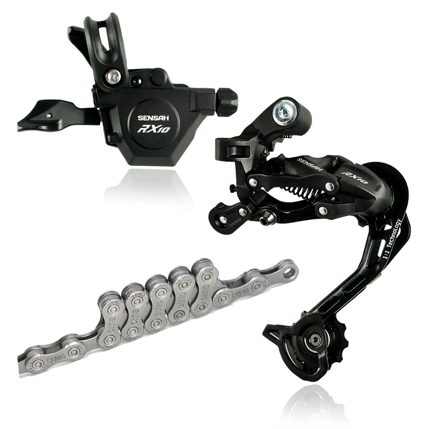 Accessoire vélo,SENSAH ensemble de vitesses pour vtt,avec dérailleurs
