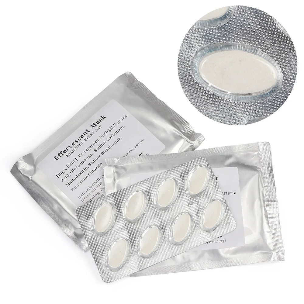 32Pcs DIY Gesichts Obst Gemüse Maker Automatische Maske Maschine Verwenden Brause Kollagen Tabletten Anti Aging Falten Feuchtigkeitsspendende