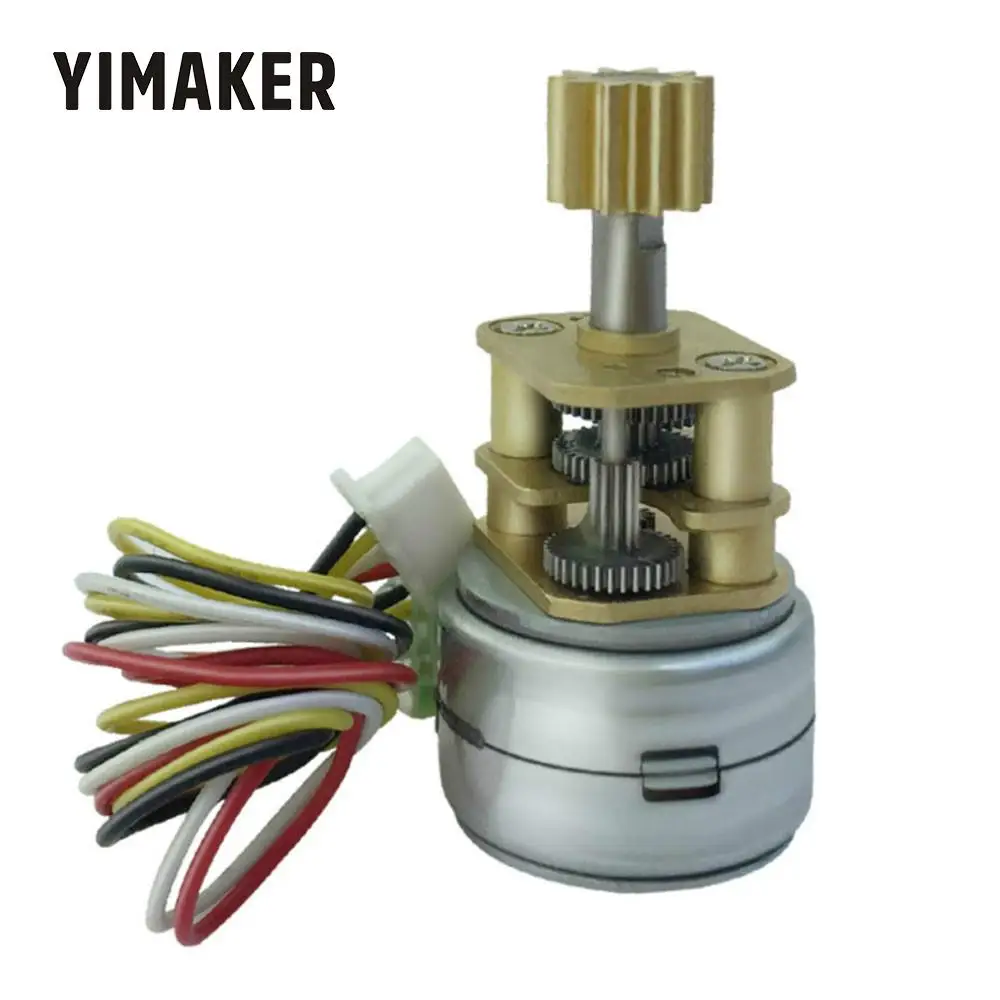 YIMAKER GM15BYS микро шаговый двигатель 2 фазы 4 провода DC5-12V высокий крутящий момент высокая точность Шаг Мотор-редуктор автоматическая Настройка двигателя