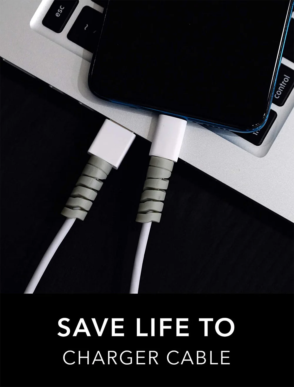 Ochranný prvok na káble zobrazený pri nastavení smartfónu