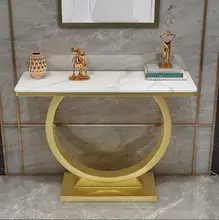 

Light luxury rock board porch table against the wall