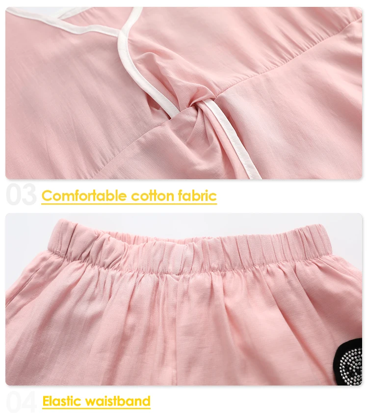 Fashionable Girl Loose Blouse Clothes Set Girls Cute Summer Fashion 2Pcs Kid Clothing Set Outfits For Girls