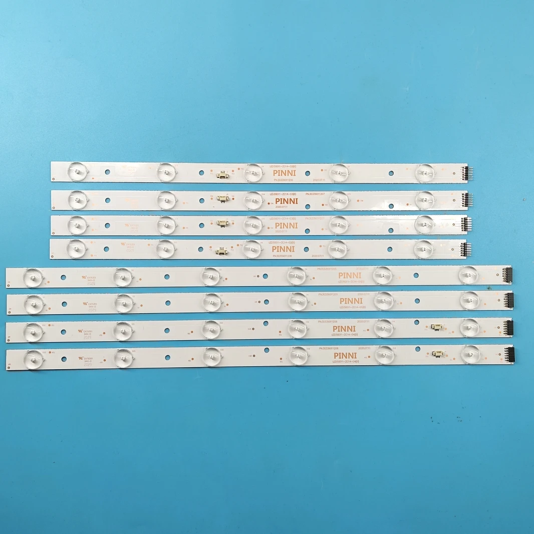 8pcs HA CONDOTTO LE STRISCE LED39D11-ZC14-01 (C) LED39D11-ZC14-02 (C) LED39D11-ZC14-03 (C) LED39D11-ZC14-04 (C) v390HJ1-P02 PLE-