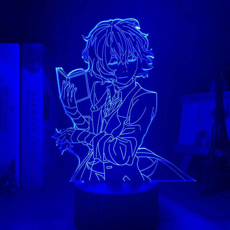 Bungo Stray Dogs Osamu Dazai Lamp for Room Decor Friend Birthday Gift Gadget Nakahara Chuya Night Light Anime Neon Light Dazai