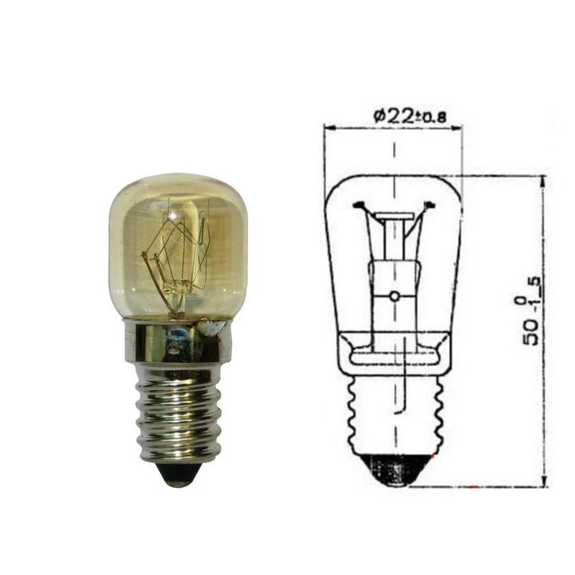 BOMBILLA DE HORNO T22 15W E14 2300K - AIGOSTAR