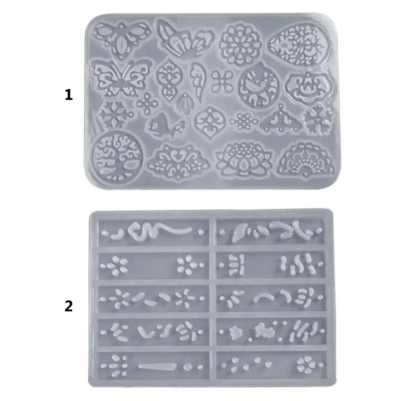 

Ancient Style Long Earrings Pendant DIY Crystal Epoxy Mold High Mirror Silicone Molds Jewelry Making