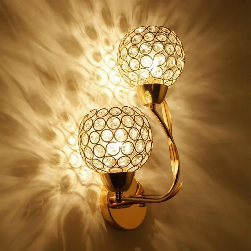 Фреска Interieur лампе Murale Aplik Ламба Wandlampe Lampara де интерьер Aplique Luz сравнению Хрустальный потолочный светильник стены спальня свет