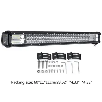 

408W 26 inch LED Light Bar Work Light Waterproof for Driving Offroad Car 4x4 SUV E7CA